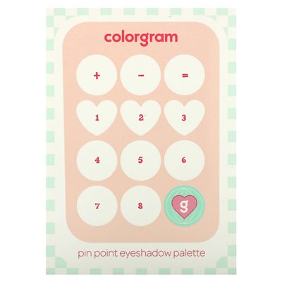 Colorgram, Pin-Lidschattenpalette, 01 Peach + Coral Love, 0,34 oz (9,9 g)