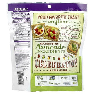 Crunchmaster, Avocado-Toast, knusprig gebackene Reiscracker, Salz und Pfeffer, 3,54 oz (100 g)