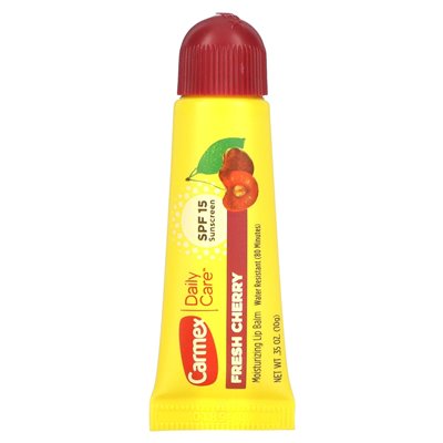 Carmex, Codzienna opieka, nawilżający balsam do ust, świeża wiśnia, SPF 15, 0,35 uncji (10 g)