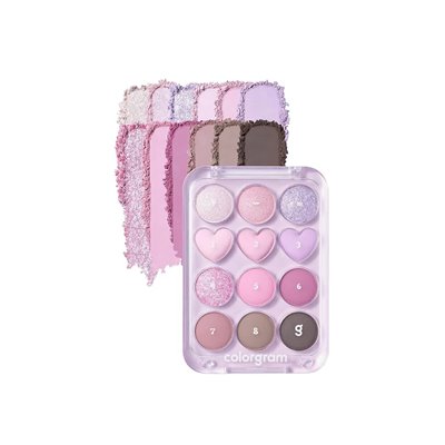 Colorgram, Pin Eyeshadow Palette, 03 Pink + Lavender Love, 0.31 oz (8.9 g)
