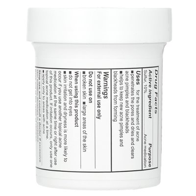 De la Cruz, Acne Ointment with 10% Sulfur, Maximum Strength, 2.6 oz (73.7 g)