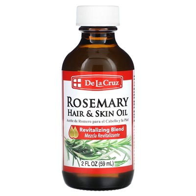 De la Cruz, Rosemary, Hair &amp Skin Oil, 2 Fl Oz (59 ml)