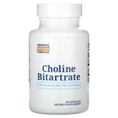 Advance Physicians Formula, Choline Bitrate, 260 mg, 60 Capsules Advance Physicians Formula, Choline Bitrate, 260 mg, 60 Capsules
