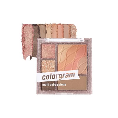 Colorgram, Multi Cube Palette, 02 Romantic Cube, 0,26 uncji (7,5 g)