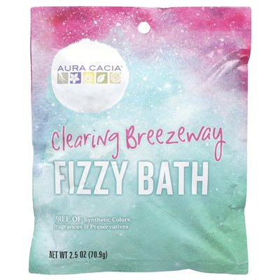 Aura Cacia, Fizzy Bath, Clearing Breezeway, 2,5 uncji (70,9 g)
