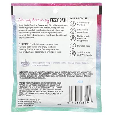 Aura Cacia, Fizzy Bath, Clearing Breezeway, 2,5 uncji (70,9 g)