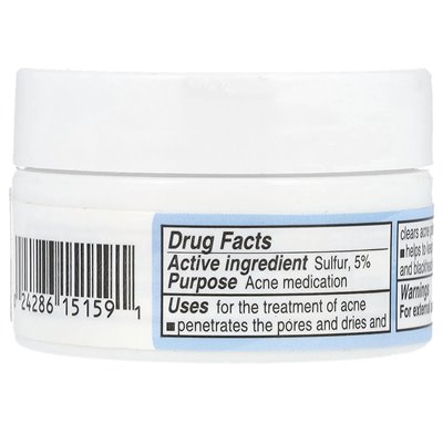 De la Cruz, trądzik 5% siarką, 0,21 uncji (6 g) De la Cruz, trądzik 5% siarką, 0,21 uncji (6 g)