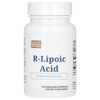 Advance Physician Formule, kwas R-lipoinowy, 50 mg, 60 kapsułek warzywnych