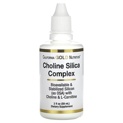 California Gold Nutrition, Cholin-Siliziumdioxid-Komplex, 2 Fl Oz (59 ml)