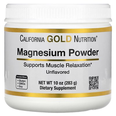 California Gold Nutrition, Magnesium-Getränkepulver, ohne Geschmack, 10 Unzen (283 g)