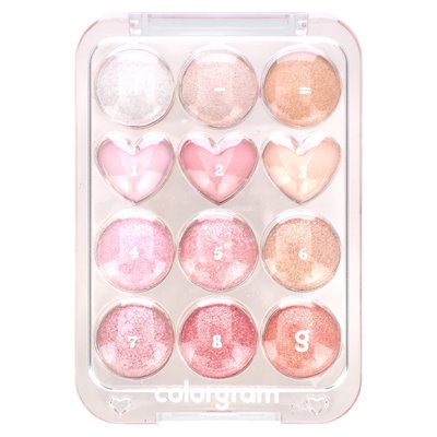 Colorgram, paleta cieni do powiek pinowych, 04 Bright + Cool  Love, 0,32 uncji (9,1 g)