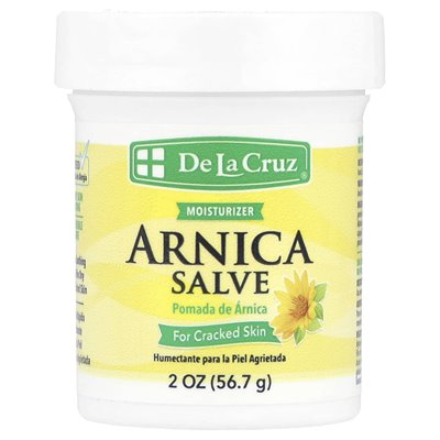 De la Cruz, Arnica Salve dla pękniętej skóry, 2 uncje (56,7 g) De la Cruz, Arnica Salve dla pękniętej skóry, 2 uncje (56,7 g)