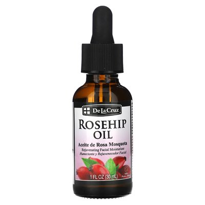 De la Cruz, Hagebuttenöl, verjüngende Feuchtigkeitscreme fürs Gesicht, 1 fl oz (30 ml)