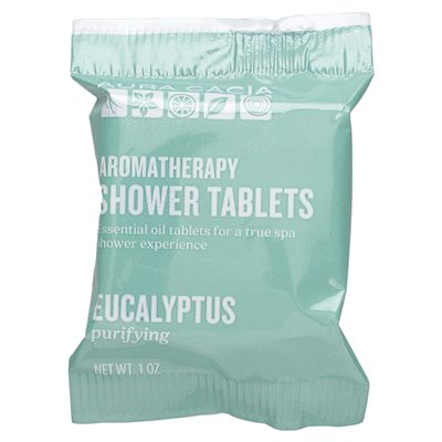 Aura Cacia, tabletki prysznicowe aromaterapii, eukaliptus, 3 tabletki, 1 uncje każdy