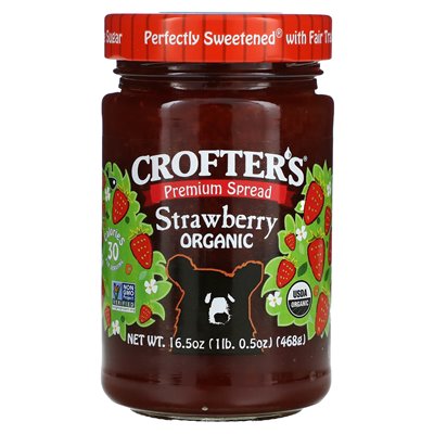 Crofter's Organic, Organic Premium Spread, Strawberry, 16,5 uncji (468 g) Crofter's Organic, Organic Premium Spread, Strawberry, 16,5 uncji (468 g)