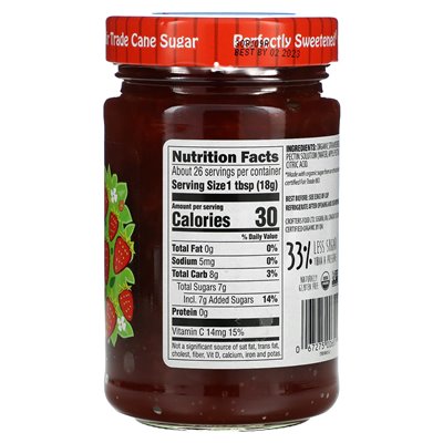 Crofter's Organic, Organic Premium Spread, Strawberry, 16,5 uncji (468 g) Crofter's Organic, Organic Premium Spread, Strawberry, 16,5 uncji (468 g)