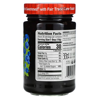 Crofter's Organic, Organic Premium Spread, Wild Blueberry, 16,5 uncji (468 g)