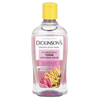 Dickinson Brands, Original Witch Hazel, Hydrating Toner with Rose Water, Alcohol Free, 16 fl oz (473 ml)