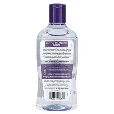 Dickinson Brands, Delikatle Balancing Toner, Original Witch Hazel, alkohol i zapach, 16 Oz (473 ml)