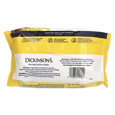 Dickinson Brands, Original Witch, Erfrischend saubere Reinigungstücher, Kostenloser Duft, 25 Materialien