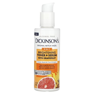 Dickinson Brands, Original Witch Hazel, 4-w-1 serum z grejpfrutem, wolne od alkoholu, 4 fl oz (118 ml)
