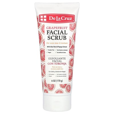 De la Cruz, Gesichtspeeling, Grapefruit, 6 oz (170 g)