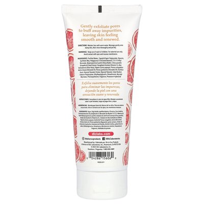 De la Cruz, Gesichtspeeling, Grapefruit, 6 oz (170 g)