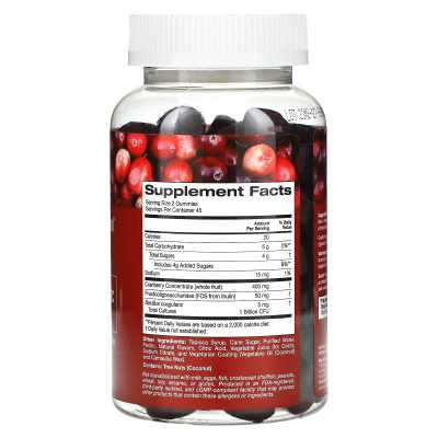 California Gold Nutrition, Cranberry & Probiotic Cranes, natürliche Cranberry, 90 vegetarisch