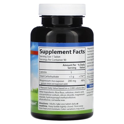 Carlson, Magnesium Glycine Chelate, 200mg, 90 Tablets