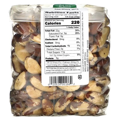 Bergin Fruit and Nut Company, Rohe Paranüsse, 16 Unzen (454 g)
