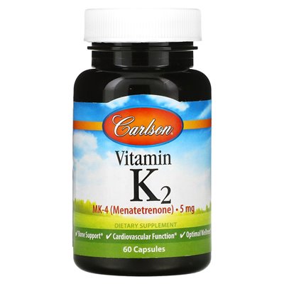 Carlson, Vitamin K2, 5mg, 60 Capsules