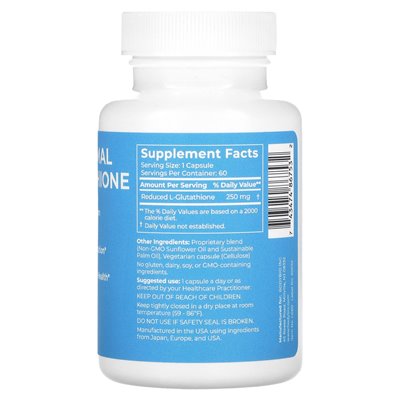 Bodybio, liposomales Glutathion, 60 Kapseln
