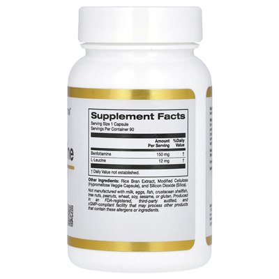 California Gold Nutrition, Benfotiamine, 150 mg, 90 kapsułek wegetariańskich California Gold Nutrition, Benfotiamine, 150 mg, 90 kapsułek wegetariańskich