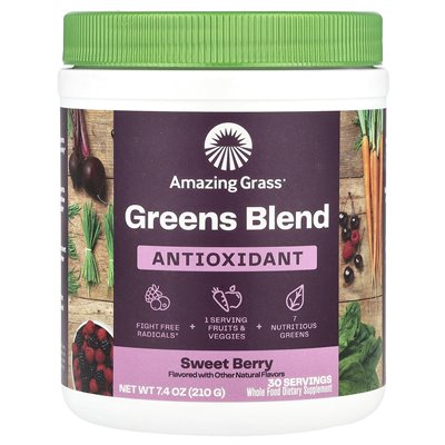 Amazing Grass, Grüne Mischung, Antioxidans, Süße Beere, 7,4 oz (210 g)