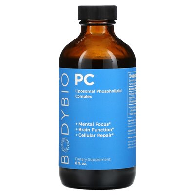 Bodybio, PC, liposomalny kompleks fosfolipidowy, 8 Fl Oz