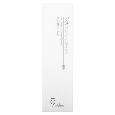 9Wishes, Rice Foaming Clearser, 4 Fl Oz (120 ml)