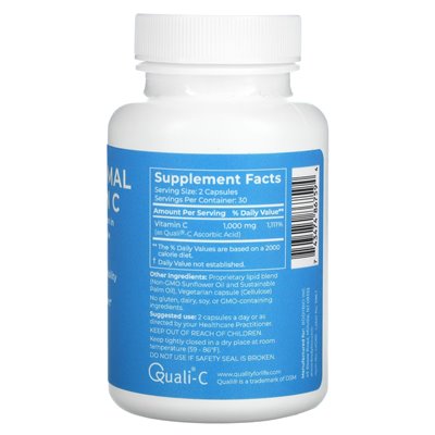 Bodybio, liposomales Vitamin C, 60 Kapseln