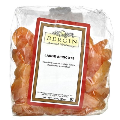 Bergin Fruit and Nut Company, duże morele, 16 uncji (454 g)