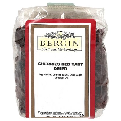 Bergin Fruit and Nut Company, Red Tart Cherries, Dried, 10 oz (283 g)