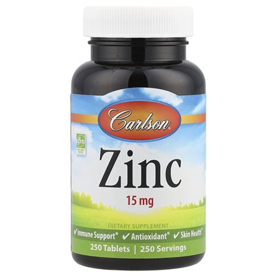 Carlson, zinc, 250 tablets