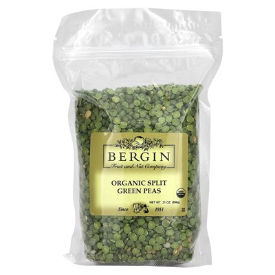 Bergin Fruit and Nut Company, Bio-Schälerbsen, 21 oz (596 g)