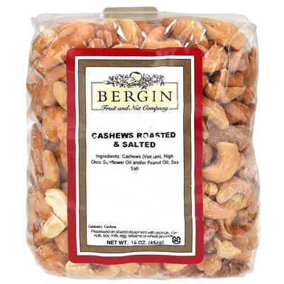 Bergin Fruit and Nut Company, nerkowce, pieczone i solone, 16 uncji (454 g)