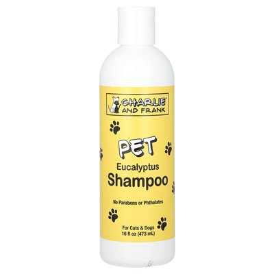 Charlie i Frank, szampon zwierząt domowych, dla kotów i psów, eukaliptus, 16 fl oz (473 ml)