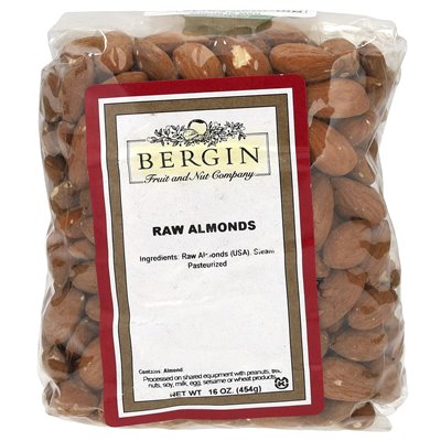 Bergin Fruit and Nut Company, rohe Mandeln, 16 Unzen (454 g)
