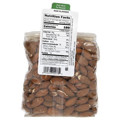 Bergin Fruit and Nut Company, rohe Mandeln, 16 Unzen (454 g)