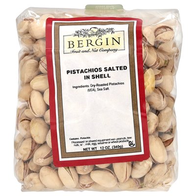 Bergin Fruit and Nut Company, pistacje solone w skorupce, 12 uncji (340 g)