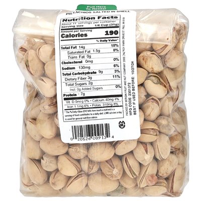 Bergin Fruit and Nut Company, pistacje solone w skorupce, 12 uncji (340 g)