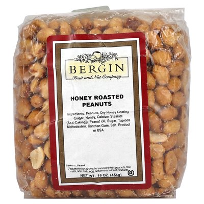 Bergins Fruit and Nut Company, Honey Pieczone orzeszki ziemne, 16 uncji (454 g)
