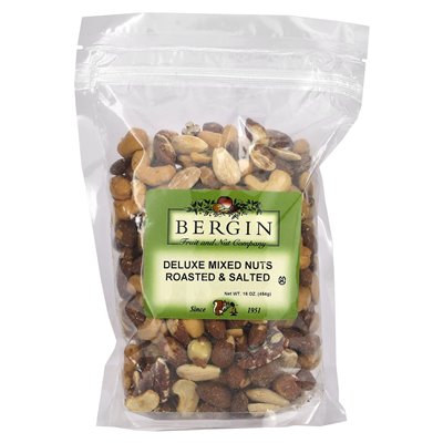 Bergin Fruit and Nut Company, Deluxe Mieszane orzechy, pieczone i solone, 16 uncji (454 g)