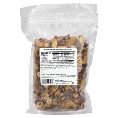 Bergin Fruit and Nut Company, Deluxe Mieszane orzechy, pieczone i solone, 16 uncji (454 g)